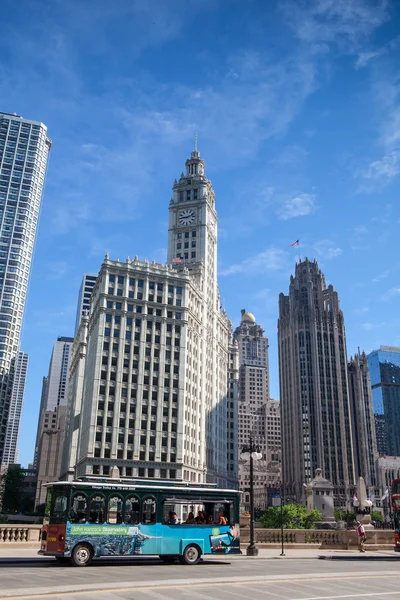 Edificio Wrigley a Chicago — Foto Stock