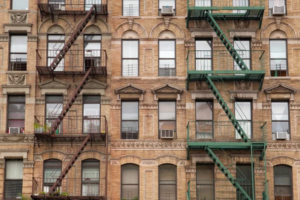 The typical fire stairs on old house in New York