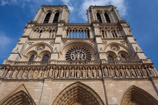 ノートルダム大聖堂、パリ、フランス、ランドマーク、観光客、目的地、宗教、歴史、建築 — ストック写真
