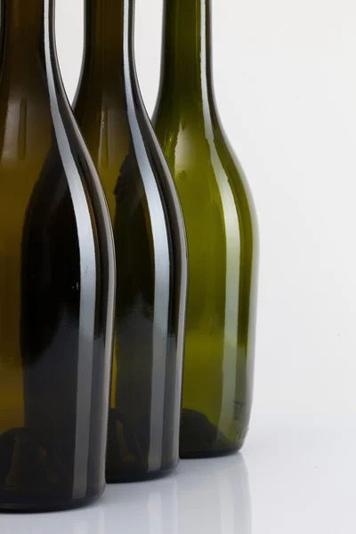 Tomma flaskor vin — Stockfoto