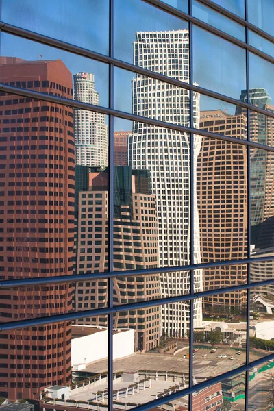 The detail of a modern high skyscrapers in Los Angeles — Stock Photo, Image