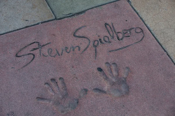 Steven Spielberg's autograph — Stock Photo, Image