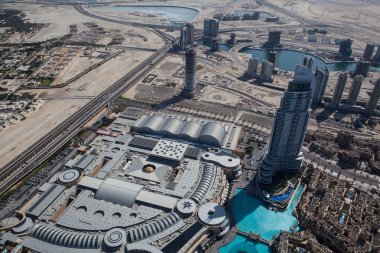 Dubai, downtown gelen dünyanın en yüksek binası dubai en iyi görünümü
