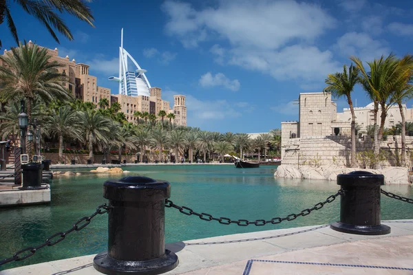 Vista do Souk Madinat Jumeirah . — Fotografia de Stock