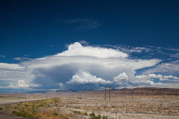 Sur la route dans le désert dans l'Utah — Photo