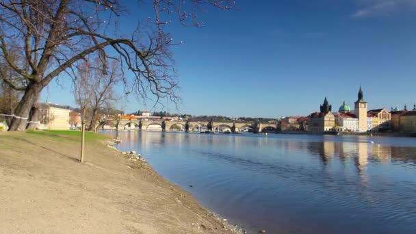 Vista de la arquitectura de Praga — Vídeo de stock