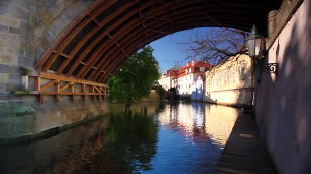 Veduta del fiume Certovka — Video Stock