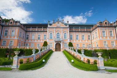 Nove hrady-Çek Cumhuriyeti: 6 Temmuz 2014: benzersiz Rokoko mantion