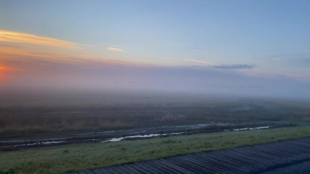 Mont Saint Michel Yolunda Brittany Fransa — Stok video