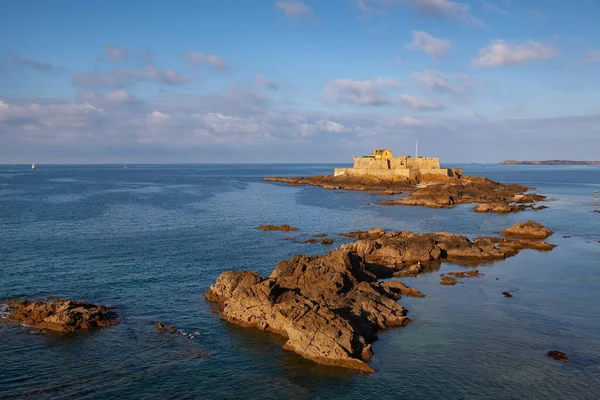 Das Fort National Symbol Der Stadt Der Korsaren Saint Malo — Stockfoto