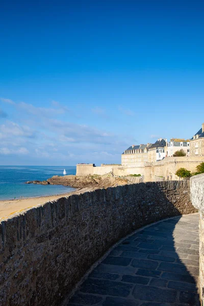 Saint Malo Frankreich Oktober 2021 Blick Von Der Promenade Auf — Stockfoto