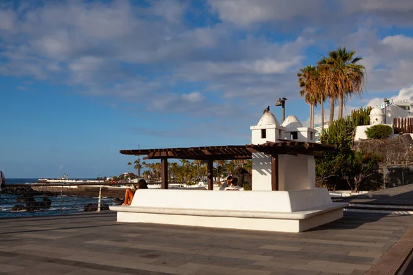 Santa Cruz Tenerife Tenerife June 2021 Playa Las Teresitas Artificial — Stock Photo, Image