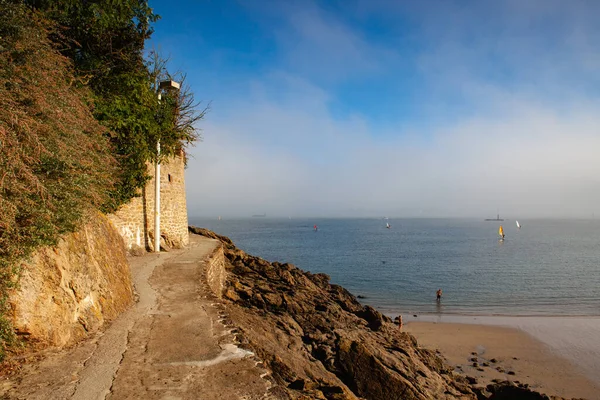 Dinard France October 2021 Amazing Promenade Clair Lune Dinard Brittany — стокове фото