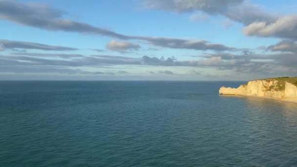 Der Küste Etretat Frankreich — Stockvideo