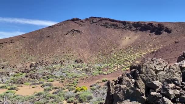 Paisaje Parque Nacional Del Teide Encuentra Tenerife Más Grande Las — Vídeo de stock