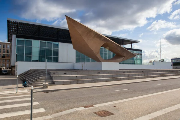 Havre Франція Жовтня 2021 Museum Modern Art Andre Malraux Harbor — стокове фото