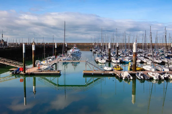 Havre Francia Octubre 2021 Fin Temporada Marea Baja Puerto Havre —  Fotos de Stock