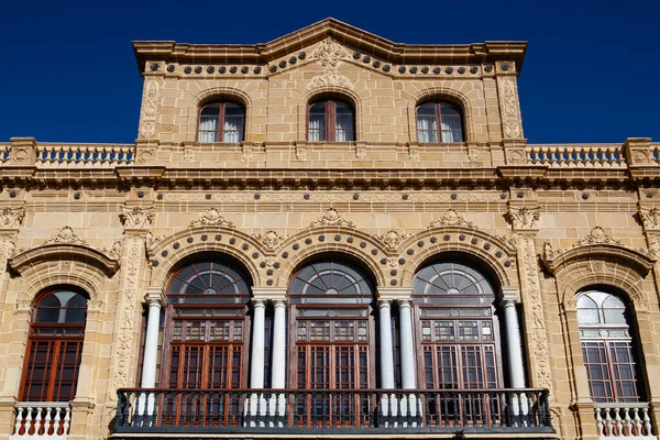 Jerez Frontera Spanien Februar 2022 Historische Fassade Der Unicaja Bank — Stockfoto