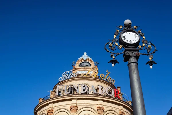 Jerez Frontera Spanien Februari 2022 Gallo Azul Byggnaden Härlig Bit — Stockfoto