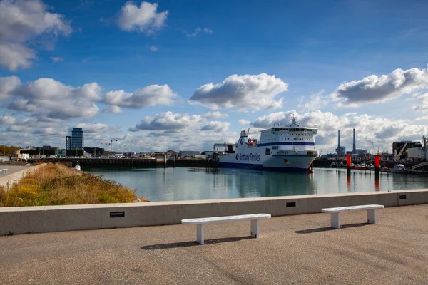 Havre Frankrijk Oktober 2021 Bretagne Ferry Southampton Haven Van Havre — Stockfoto
