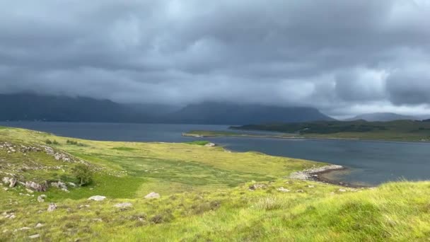 Loch Torridon Lago Mar Costa Oeste Escocia Las Highlands Del — Vídeos de Stock