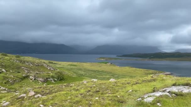 Loch Torridon Sjöloch Skottlands Västkust Nordvästra Högländerna Loch Skapades Glaciala — Stockvideo