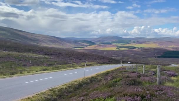 Amazing Road Cairnwell Pass Scottish Highlands Scotland Cairnwell Pass Located Vídeo De Stock