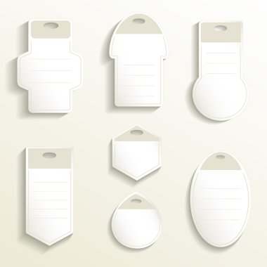 etiket kağıdı 3d vektör bilet kartı