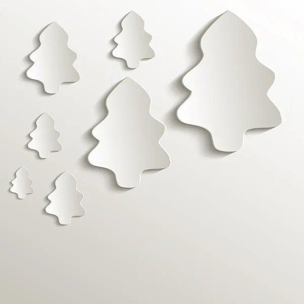 Árbol de Navidad Raster papel natural 3D — Foto de Stock