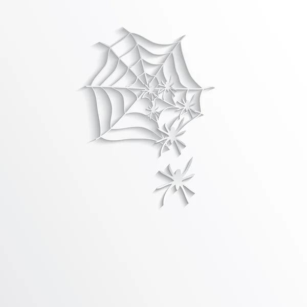 래스터 할로윈 거미줄 박쥐 백서 3d — 스톡 사진
