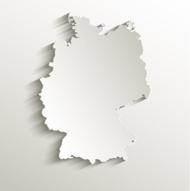 Almanya harita kart kağıt 3d doğal raster