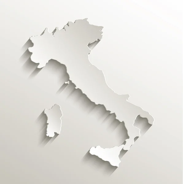 Italie carte papier 3D naturel raster — Photo