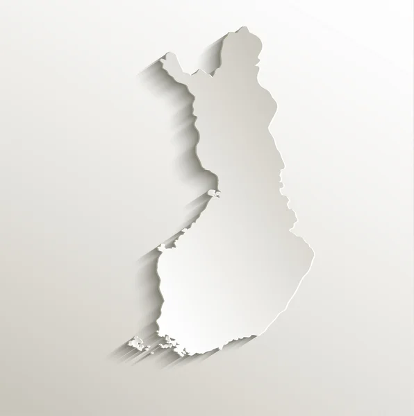 Finlandia carta cartografica 3D raster naturale — Foto Stock