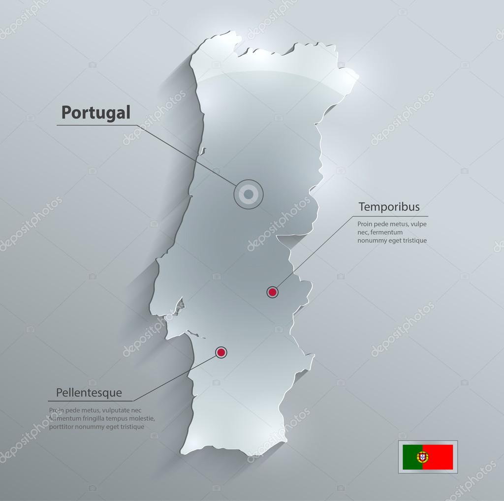 Vetores de Mapa Do Vetor De Portugal Mapa Do País Com Divisão