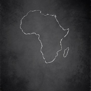 Afrika harita blackboard yazı tahtası raster