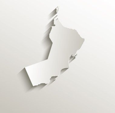 Umman Haritası kart kağıt 3d doğal raster