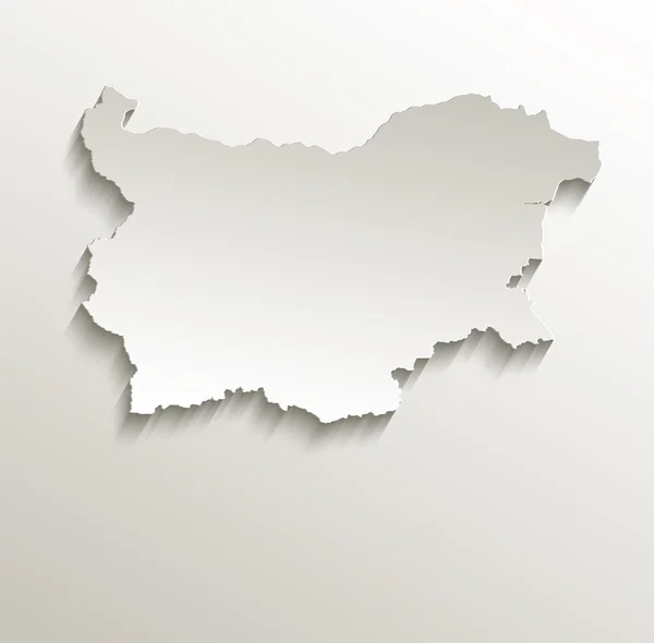 Болгарія карта карти паперу 3d природні растрові — стокове фото