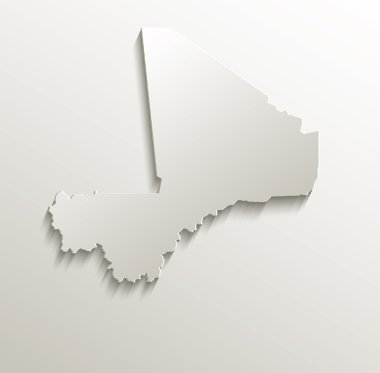 mali harita kart kağıt 3d doğal raster