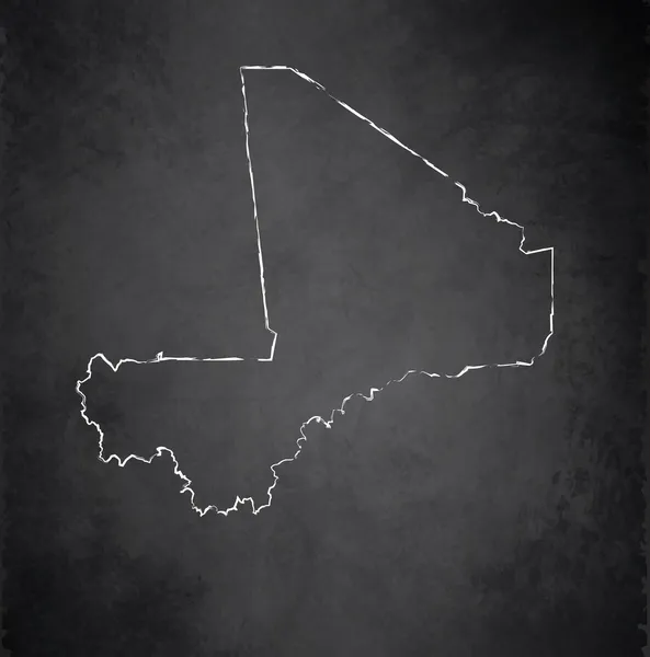 Mali mapę tablica tablica rastrowych — Zdjęcie stockowe