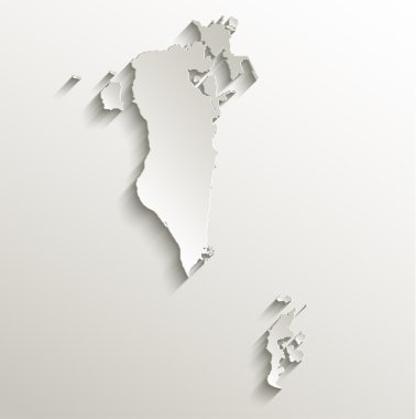 Bahreyn harita kart kağıt 3d doğal raster