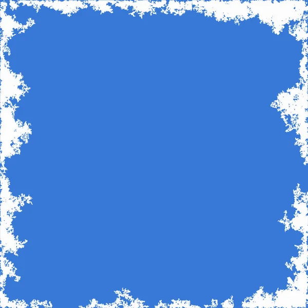 Achtergrond Bevroren Frame Wenskaart Blauwe Achtergrond Blanco — Stockfoto