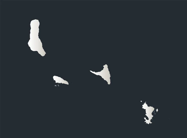 Comoro Island Mapa Infográficos Cores Design Plana Branca Neve Branco — Fotografia de Stock