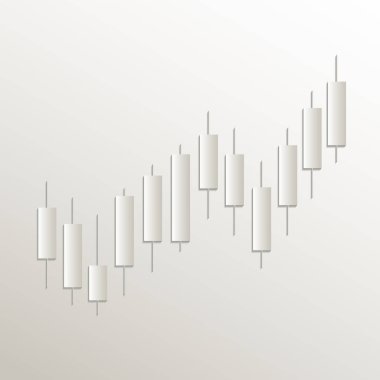 Grafik simgesi, kart kağıdı 3 boyutlu doğal vektör