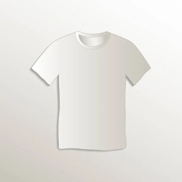 Shirt Symbol Kartenpapier Natürlicher Vektor — Stockvektor