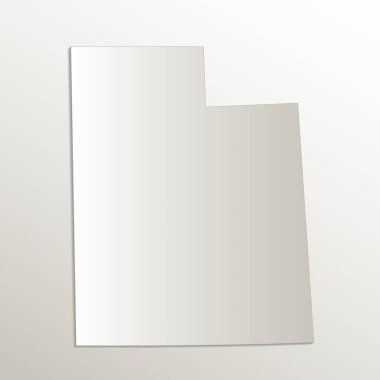 Utah harita kağıdı 3D doğal boşluk