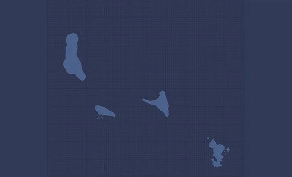 Χάρτης Των Νήσων Κομορών Ξεχωριστές Περιοχές Ονόματα Infographics Blue Flat — Φωτογραφία Αρχείου