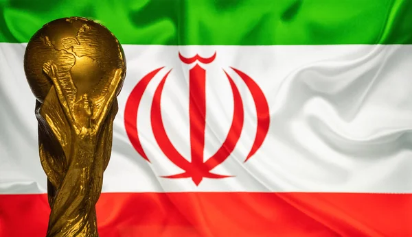 Oktober 2021 Teheran Iran Wereldkampioenschap Voetbal Tegen Achtergrond Van Iraanse — Stockfoto