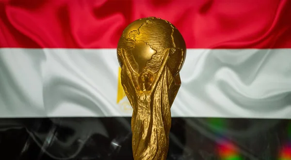 Oktober 2021 Cairo Egypte Fifa World Cup Achtergrond Van Vlag — Stockfoto