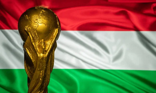 Oktober 2021 Boedapest Hongarije Fifa Achtergrond Van Vlag Van Hongarije — Stockfoto