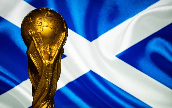 Oktober 2021 Edinburgh Schotland Fifa World Cup Tegen Achtergrond Van — Stockfoto